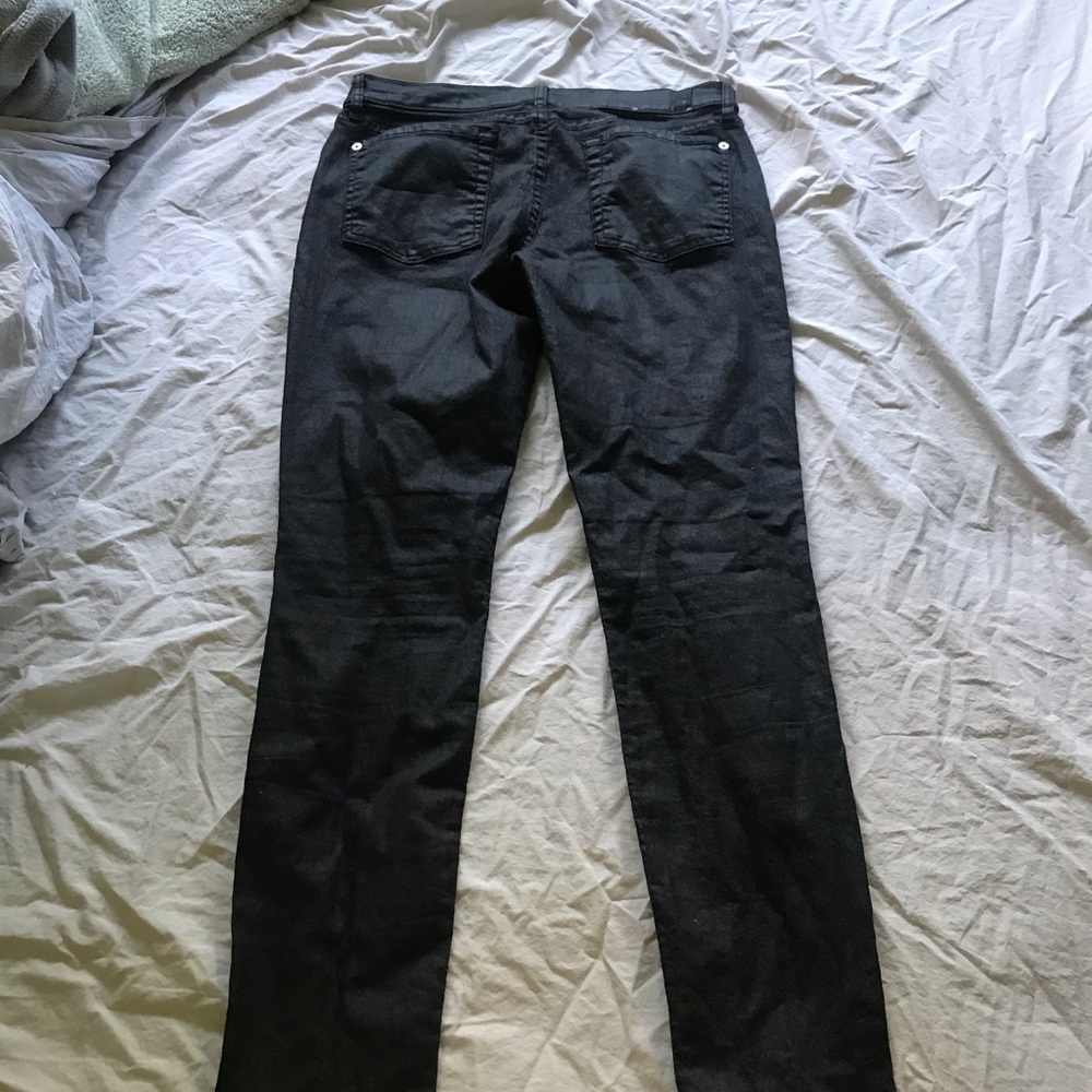 Leather Brushed 7 Jeans